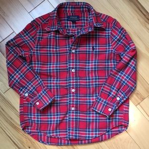 Polo by Ralph Lauren red and blue plaid button up